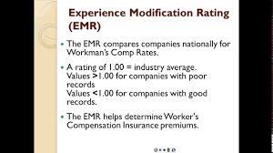 What is an emr rate? Experience Modification Rating Emr Youtube