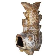 Fish Shape 36 In Clay Chiminea Ch Fish At The Home Depot Clay Chiminea Fish Shapes Clay