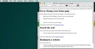 document into plain text in textedit