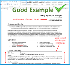 Cv examples see perfect cv examples that get you jobs. How To Layout The Top Of Your Cv Totaljobs