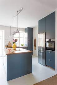 A S Helsingo Ingaro Kitchen In Petrol Blue Open Concept Kitchen Living Room Kitchen Open Concept Kitchen