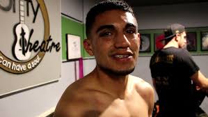Orlando Flores after his tough battle with Cody Claywell