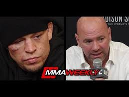 Nate diaz suffered a deep cut in the first round vs jorge masvidal before the doctor ordered a then i walk back and i saw nate diaz and his eyebrow was literally flipped over under his eye. Dana White Flip Flopped On Nate Diaz S Fight Ending Cut Ufc 244 Post Youtube