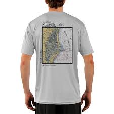 Murrells Inlet Chart Mens Upf 50 Uv Sun Protection Short Sleeve T Shirt