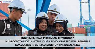 Portal peperiksaan online pegawai penguat kuasa kp41 kementerian dalam negeri. Ingin Membuat Persiapan Temuduga Ini 14 Contoh Soalan Temuduga Penolong Pegawai Penguatkuasa Gred Kp29 Maqis Untuk Panduan Anda
