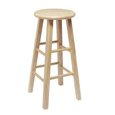 Mainstays Fully Assembled 24 Natural Wood Backless Bar Stool Walmart Com Bar Stools Backless Bar Stools Wooden Bar Stools