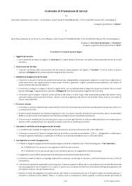 Contratto Di Prestazione Di Servizi Modello Lexdo It