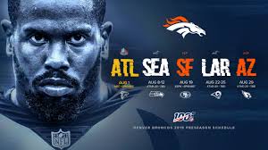 Saturday's football game at stadio renato dall'ara pits together bologna and lazio. Broncos Release 2019 Preseason Schedule