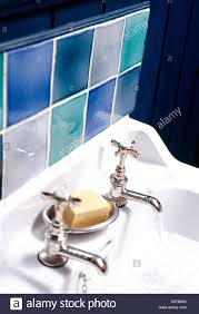 tiled splashback above bathroom basin