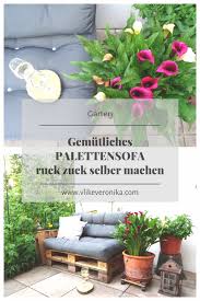 Gemutlichtes Palettensofa Palettencouch Fur Den Garten Den Balkon Oder Die Terrasse Selber Bauen Anleitung Von Vlikevero Paletten Couch Palettencouch Palette