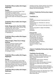 Penyesuaian hewan untuk memperoleh makanan Tumbuhan Menyesuaikan Diri Dengan Lingkungan Pdf