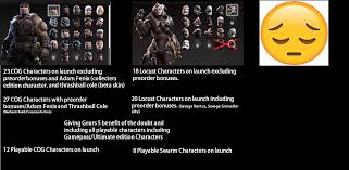 In gears of war 3 multiplayer, super star cole can be unlocked by requiring the player to have unlock the gold mvp medal. Shitty Paint Diagram Comparing Playable Mp Characters Gears 3 Vs Gears 5 Gearsofwar