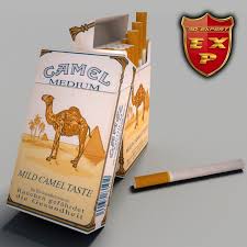 Camel filter hard pack cigarette lighter. 3d Model Camel Pack Cigarettes