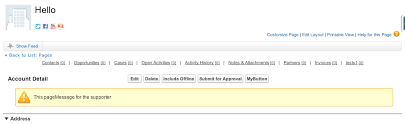 Apex Can I Add A Custom Message At The Top Of A Page Based On Some Criteria Salesforce Stack Exchange