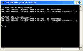 Here is how you can exit from ping command. Sql Server 2005 Start Stop Restart Sql Server From Command Prompt Sql Authority With Pinal Dave