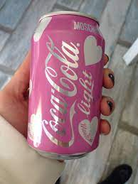 light pink cherry coke can coke cans coke