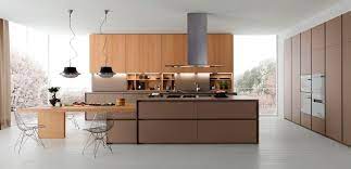 The model is in modern style. Contemporary Kitchen Axis012 Zampieri Cucine Wood Veneer Handleless