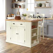 Homestyles Nantucket White Kitchen Island With Wood Top And 2 Counter Stools 5022 94n8 The Home Depot Kitchen Design Portable Kitchen Island Kitchen Remodel