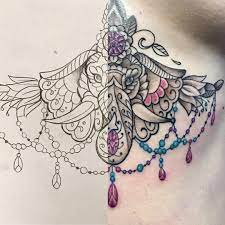 Art To Tattoo Thanks For The Lovely Under Bust Piece Tiffany Follow Carrieolajetattoo For More Ink Tattoo Elephant Sternum Tattoo Body Art Tattoos Tattoos