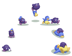 16396 - safe, artist:gsnail, king dedede (kirby), meta knight (kirby),  bird, fictional species, penguin, puffball, feral, semi-anthro, kirby,  nintendo, cute, duo, duo male, egg, male, males only, simple background,  white background, younger -