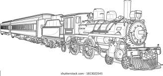 Dogs love to chew on bones, run and fetch balls, and find more time to play! Realistic Steam Train Sketch Template Cartoon Stock Vector Royalty Free 1813022545
