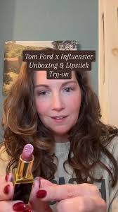 Unboxing and trying the new Tom Ford Lipcolor in color, West Coast #tryon  #producttesting #tomfordbeauty #lipstick