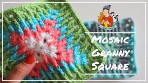 Mosaic Granny Square Crochet Tutorial Youtube But a bazillion photos that seemed to document each stitch and which i was then able to use in the service of a photo laden granny rectangle crochet tutorial, the pdf for which you can find here. mosaic granny square crochet tutorial