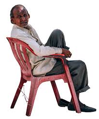 old man sitting onabroken chair relaxed leisure time indian jugaadrender cutout old man portrait man photography man sitting