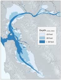 Bay Area Water Depth Map School Auction Map San Francisco Bay