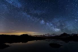 Voie Lactee Au Dessus Des Aiguilles D Arves Starry Night Wallpaper Night Sky Wallpaper Background Images
