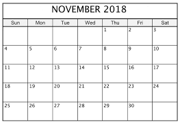 November 2018 Printable Calendar Date And Time Monthly Calendar Template Calendar Printables Calendar Template