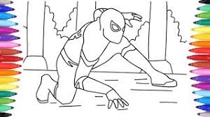 Black suit spiderman coloring pages see more images here : Marvel Spiderman Far From Home Spiderman Coloring Pages How To Draw Superheroe Spiderman Youtube