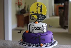 This nightmare before christmas party is every fan s dream. Nightmare Before Christmas Wedding Cake Cakecentral Com