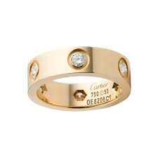 Love Ring With 6 Diamonds 5250 Cartier Love Ring Love Ring Gold Ring Sets