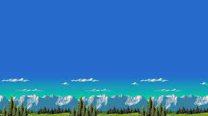 Retro Games Mountain 8 Bit Wallpaper Fondos Fondos De Pantalla