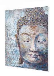 Entdecken sie unsere leinwandbilder und bestellen in unserem online shop finden auch sie die perfekte leinwand für ihre individuelle wand deko. Stilvolles Bild Buddha Mit Starker Ausstrahlung Sand Buddha Leinwand Bunte Kunstwerke Leinwandmalerei