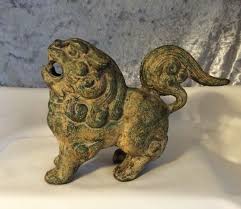 Pair xl bronze chinese foo dogs keiloon fu temple statue china. Cast Iron Vintage Chinese Foo Dog Statue In Foo Dog Lions Foo Dog Statue Japanese Foo Dog Foo Dog