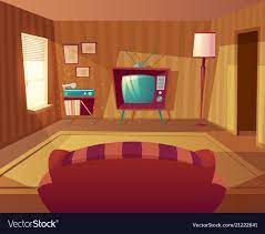 Wu lung's cat from next door. Cartoon Living Room Home Theater Rooms Little White House Living Room