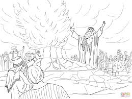 Crossing the red sea coloring page. Elijah And The Prophets Of Baal Coloring Page Coloring Home
