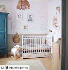 chambre bebe bicolore peindre mur chambre bebe deco maison