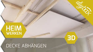 Hier gibt es verschiedene möglichkeiten wie zum beispiel eine unterkonstruktion aus holzlatten oder abhänger aus wirklich für badezimmer geeignet sind nur paneele aus vollkunststoff und manche holzpaneele. Decke Abhangen 3d Youtube