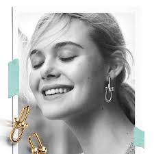 Ellie Fanning in the new Tiffany Hardwear advertising