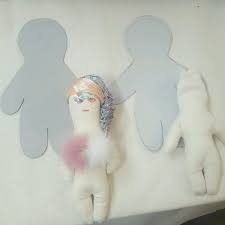 ドールチャーム本体の型紙を変えてみました ドールチャーム ハンドメイド 型紙