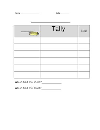 blank tally chart worksheets teaching resources tpt