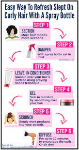 How To Refresh Slept On Curly Hair With A Spray Bottle Curly Hair Styles Curly Hair Advice Healthy Curly Hair