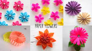 The flowers do take some time and effort to produce, but you will certainly be happy with the results. 6 Easy Paper Flowers Flower Making Diy Youtube