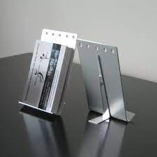 Source one 24 pocket vertical wall mount business card holder display (1 pack, 24 pocket) 3.9 out of 5 stars 7. Modern Vertical Business Card Holder Is The Perfect Companion With Who Moved My Cheese The Vertical Business Card Holder Business Cards Business Card Holders