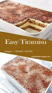 Easy Tiramisu Easy Tiramisu Recipe Desserts Tiramisu Recipe
