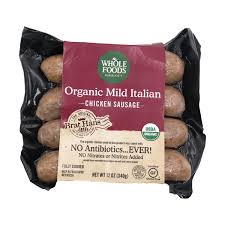 Grace chicken vienna sausages in chicken broth (12 pack, total of 55.2oz). Organic Mild Italian Chicken Sausage 12 Oz Whole Foods Market Whole Foods Market