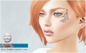 Whenever we think of ways to decorate below are a number of them: Second Life Marketplace Serendipity Face Tattoo Small Rose Lelutka